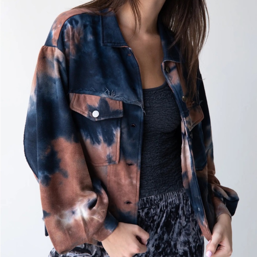 NEW tie dye boho jacket - Picture 3 of 13